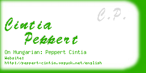 cintia peppert business card
